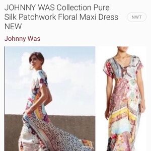 Johnny Was Silk Maxi Dress